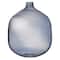 8&#x22; Blue Modern Round Tinted Glass Vase